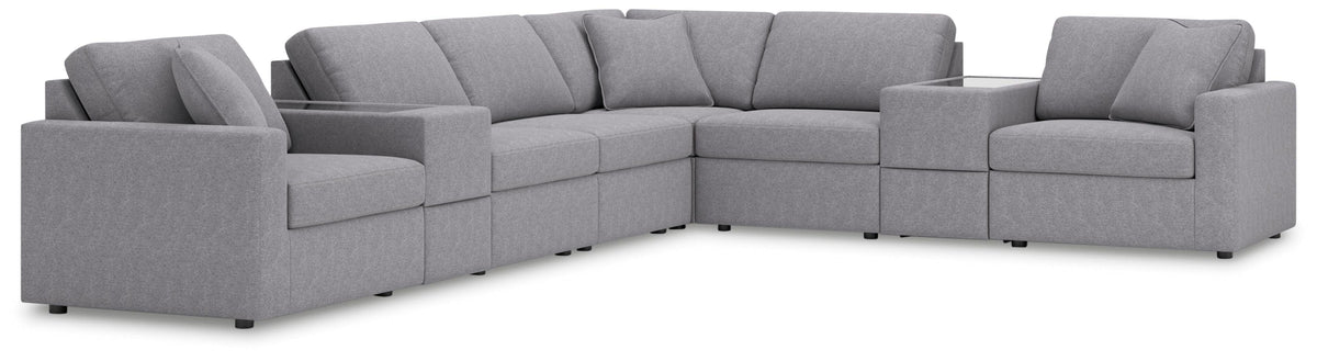 Modmax 8-Piece Sectional with Storage Consoles Next-Gen Nuvella™ Performance Fabric