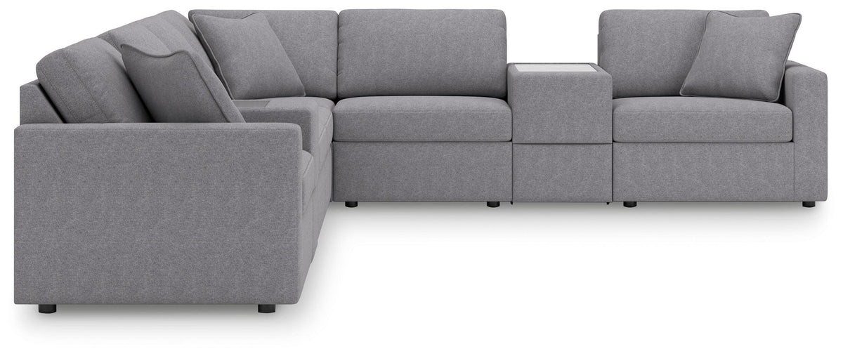Modmax 8-Piece Sectional with Storage Consoles Next-Gen Nuvella™ Performance Fabric