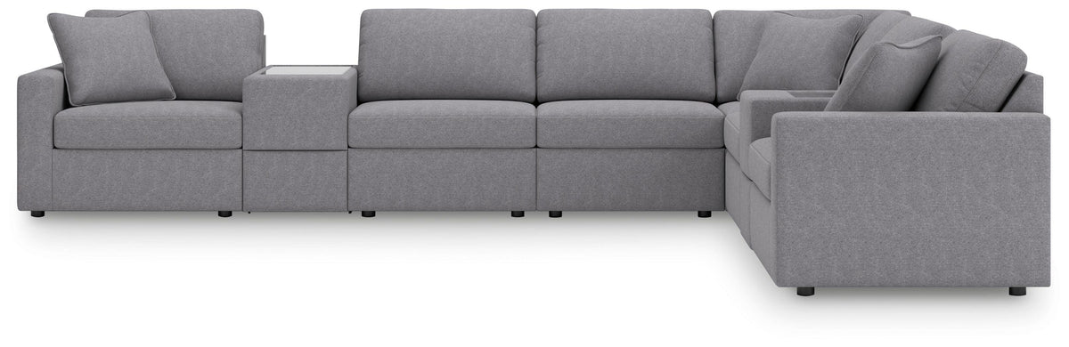 Modmax 8-Piece Sectional with Storage Consoles Next-Gen Nuvella™ Performance Fabric