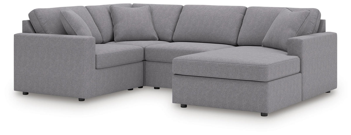Modmax 4-Piece Sectional with Chaise Next-Gen Nuvella™ Performance Fabric