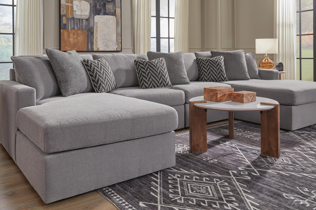 Modmax 4-Piece Double Chaise Sectional Next-Gen Nuvella™ Performance Fabric