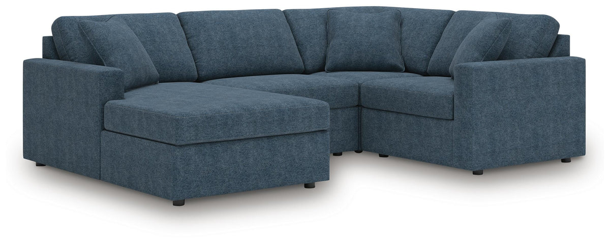 Modmax 4-Piece Sectional with Chaise Next-Gen Nuvella™ Performance Fabric