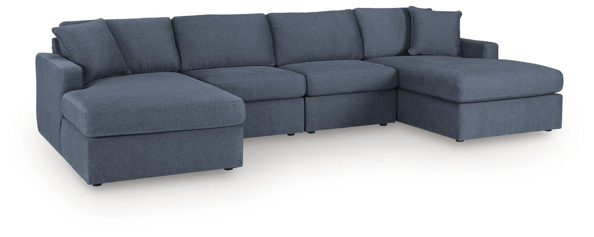 Modmax 4-Piece Double Chaise Sectional Next-Gen Nuvella™ Performance Fabric