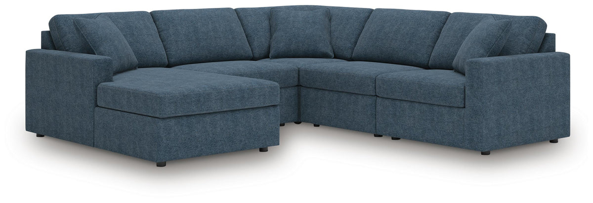 Modmax 5-Piece Sectional with Chaise Next-Gen Nuvella™ Performance Fabric