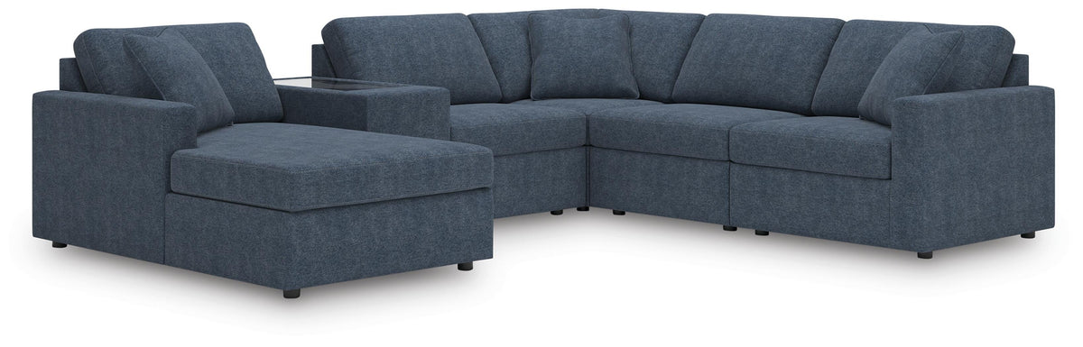 Modmax 6-Piece Sectional with Chaise Next-Gen Nuvella™ Performance Fabric