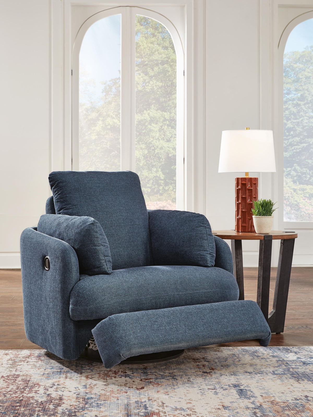 Modmax Swivel Glider Recliner Next-Gen Nuvella™ Performance Fabric