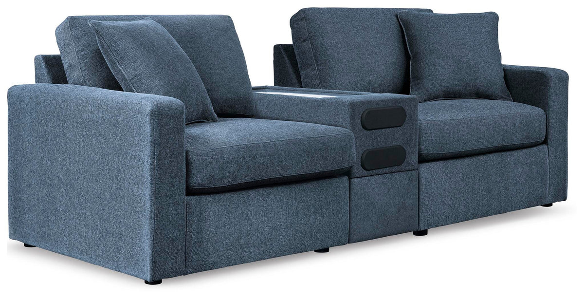 Modmax 3-Piece Sectional with Audio Console Next-Gen Nuvella™ Performance Fabric