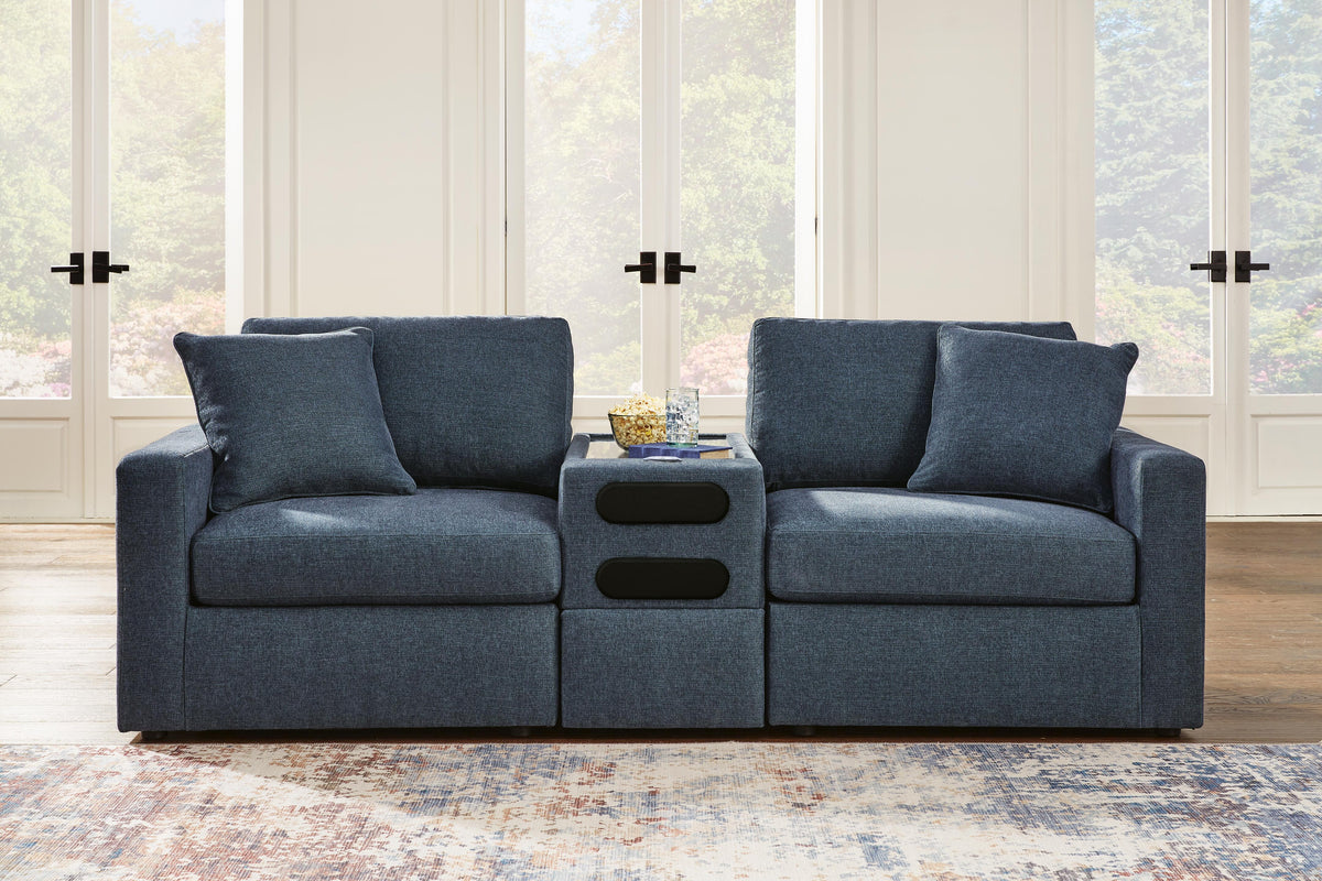 Modmax 3-Piece Sectional with Audio Console Next-Gen Nuvella™ Performance Fabric