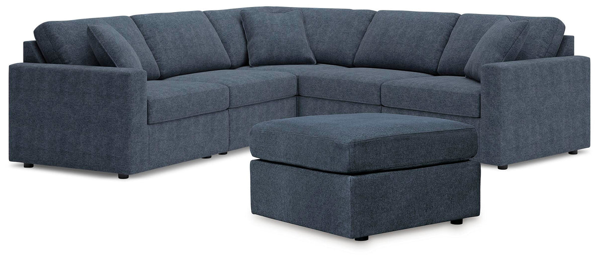 Modmax 5-Piece Sectional and Ottoman - Ink