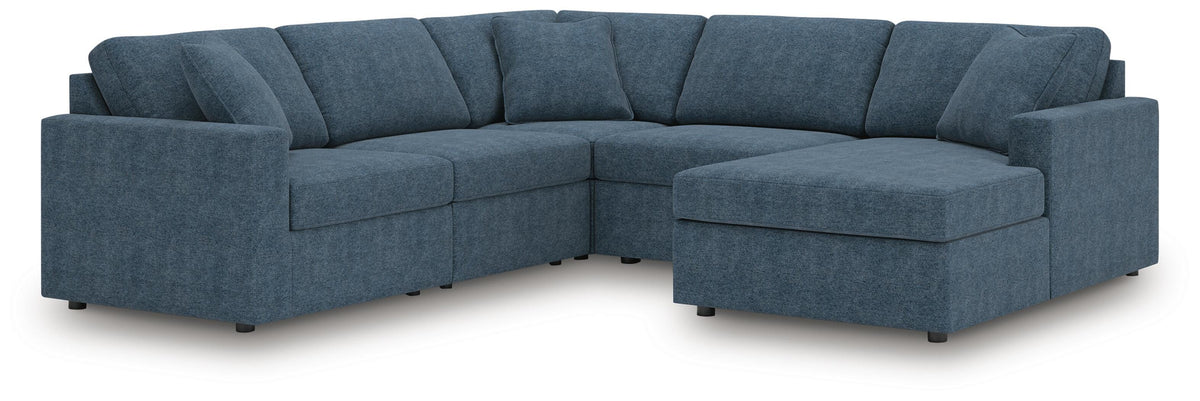 Modmax 5-Piece Sectional with Chaise Next-Gen Nuvella™ Performance Fabric
