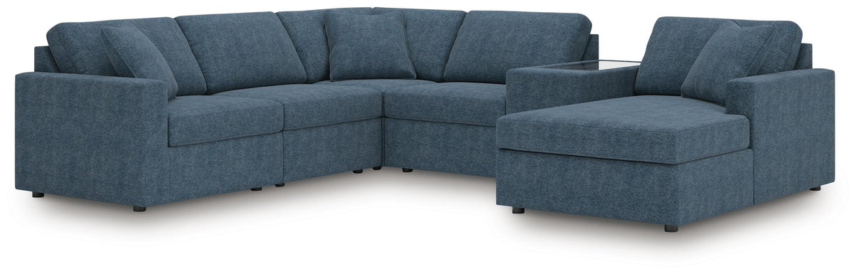 Modmax 6-Piece Sectional with Chaise Next-Gen Nuvella™ Performance Fabric
