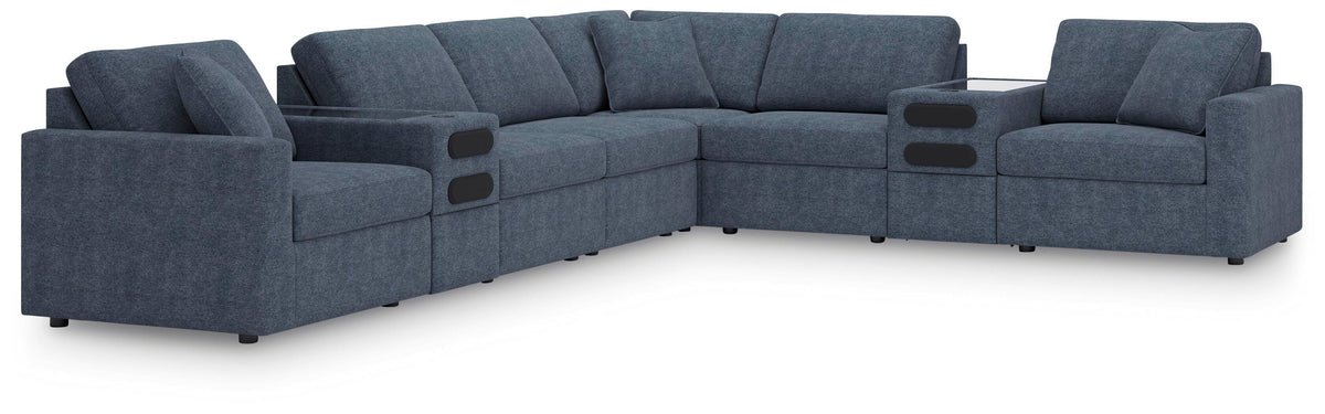 Modmax 8-Piece Sectional with Audio Consoles Next-Gen Nuvella™ Performance Fabric