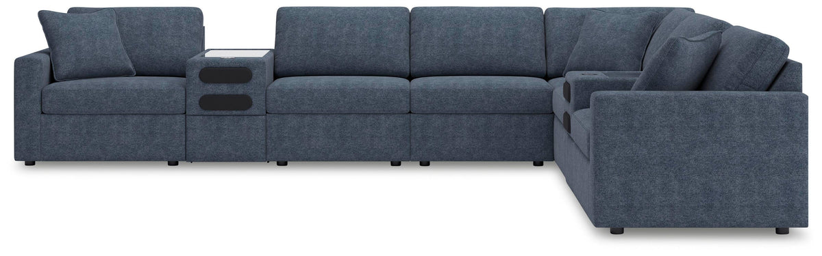 Modmax 8-Piece Sectional with Audio Consoles Next-Gen Nuvella™ Performance Fabric