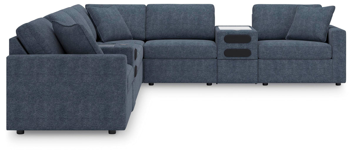 Modmax 8-Piece Sectional with Audio Consoles Next-Gen Nuvella™ Performance Fabric