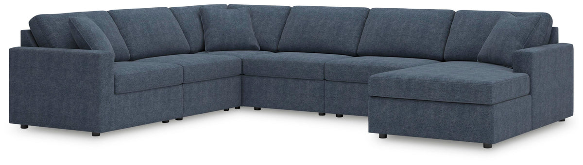 Modmax 6-Piece Sectional with Chaise Next-Gen Nuvella™ Performance Fabric