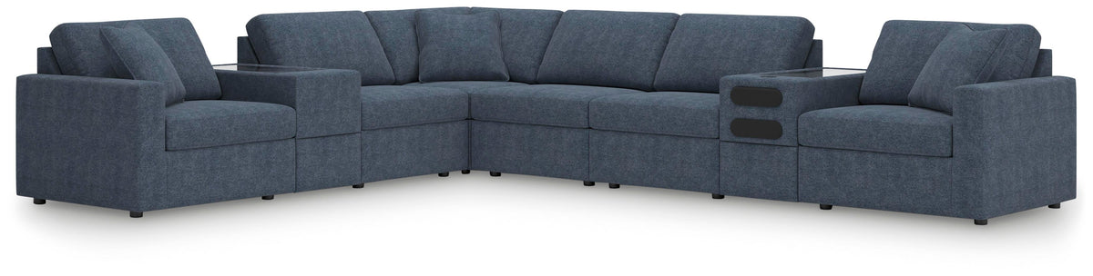 Modmax 8-Piece Sectional with Audio and Storage Consoles Next-Gen Nuvella™ Performance Fabric