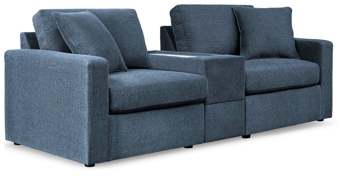 Modmax 3-Piece Sectional with Storage Console Next-Gen Nuvella™ Performance Fabric