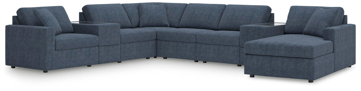 Modmax 8-Piece Sectional with Chaise and Storage Consoles Next-Gen Nuvella™ Performance Fabric
