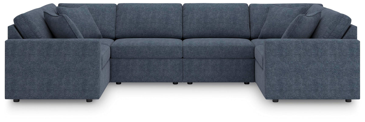 Modmax 6-Piece Sectional and Ottoman - Ink