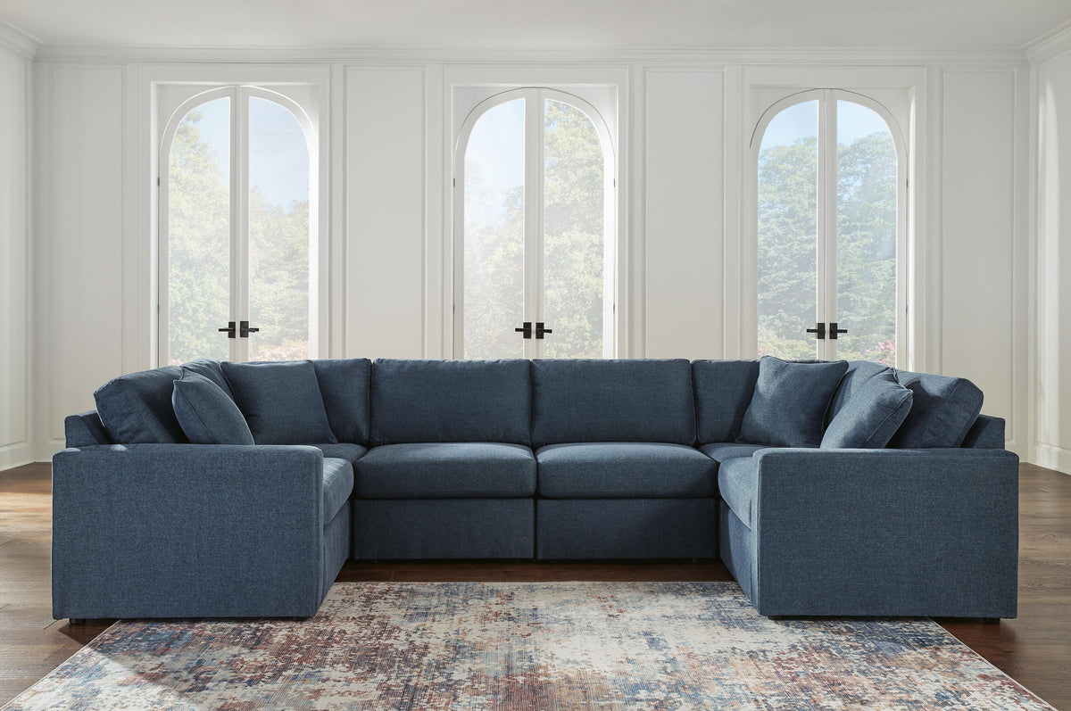 Modmax 6-Piece Sectional and Ottoman - Ink