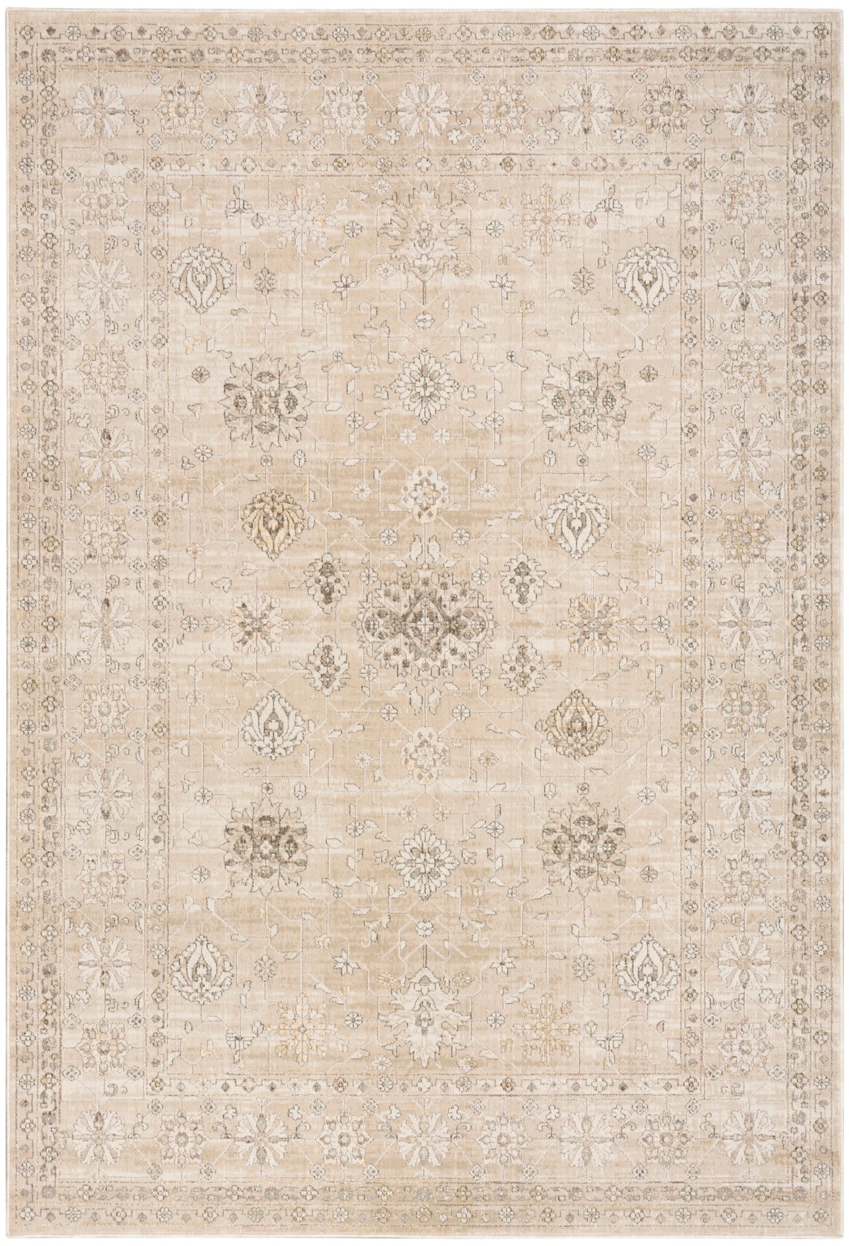 Soft Mist SMI05 Beige Grey Rug - Rectangle