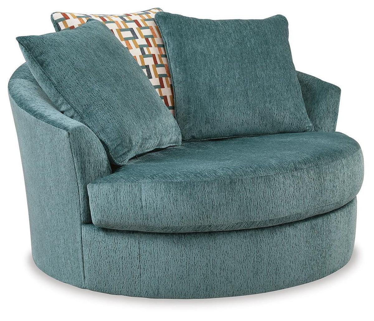 Laylabrook Oversized Swivel Accent Chair Chenille