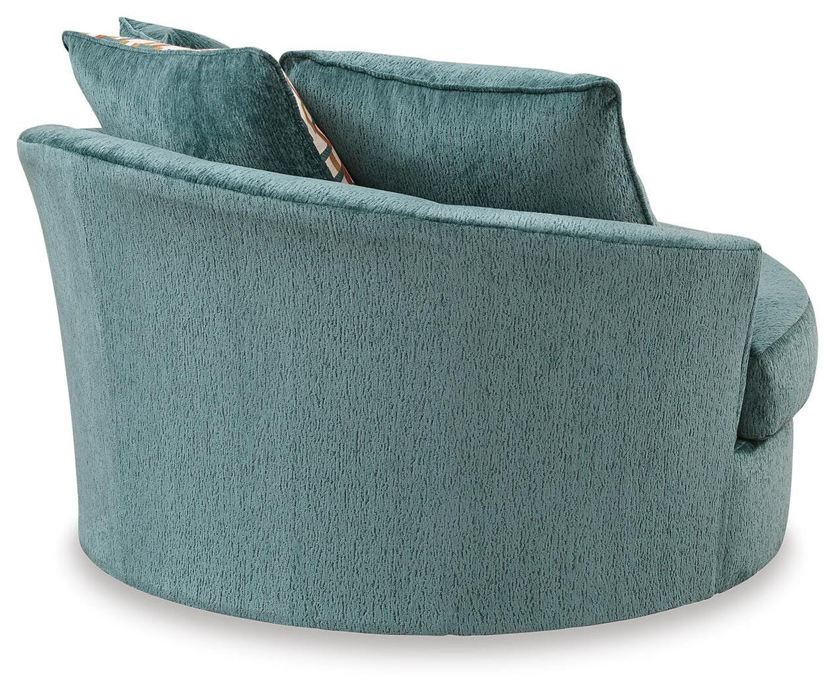 Laylabrook Oversized Swivel Accent Chair Chenille