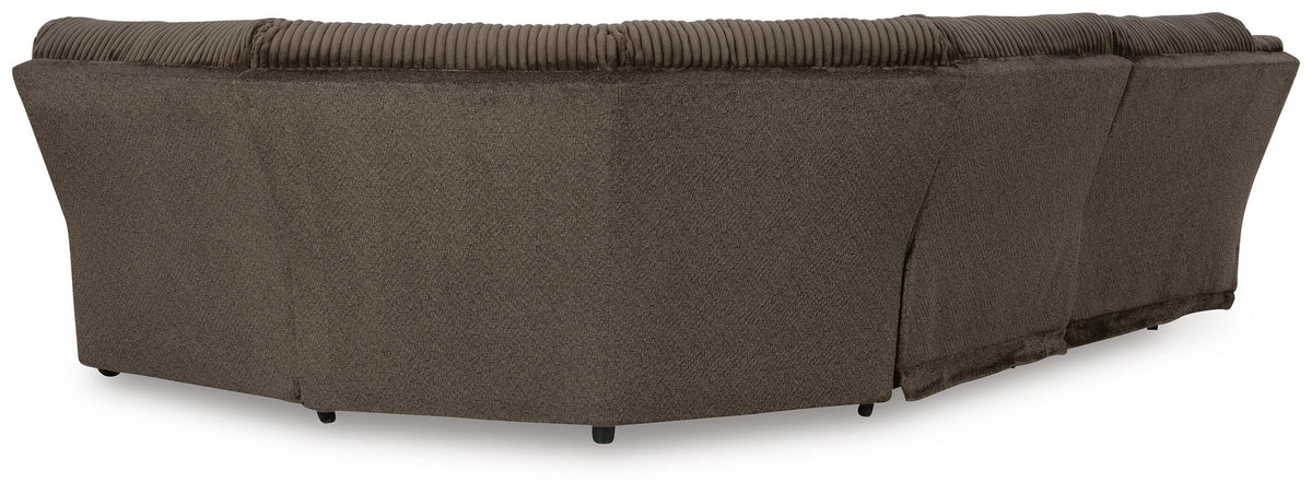 Top Tier 5-Piece Reclining Sectional Velvet