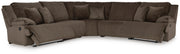 Top Tier 5-Piece Reclining Sectional Velvet