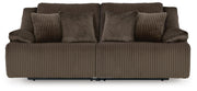 Top Tier 2-Piece Reclining Sectional Loveseat Velvet