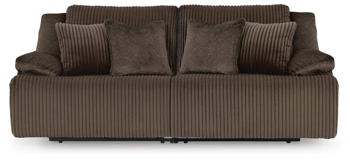 Top Tier 2-Piece Reclining Sectional Loveseat Velvet
