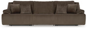 Top Tier 3-Piece Reclining Sectional Sofa Velvet