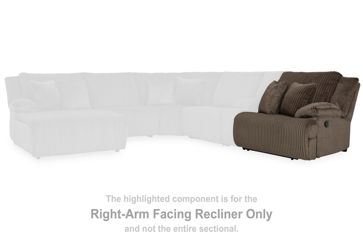 Top Tier RAF Zero Wall Recliner Velvet