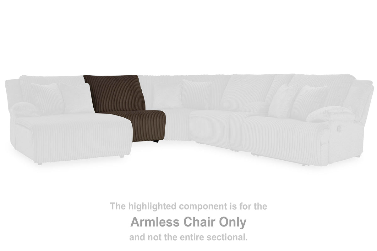 Top Tier Armless Chair Velvet
