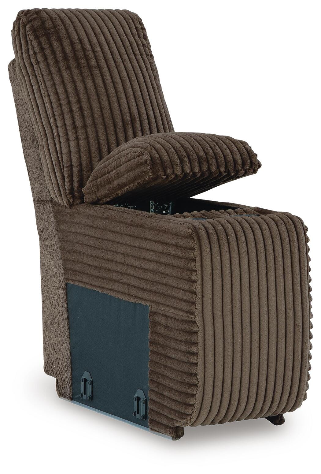 Top Tier 4-Piece Reclining Sectional with Chaise Velvet - Chocolate