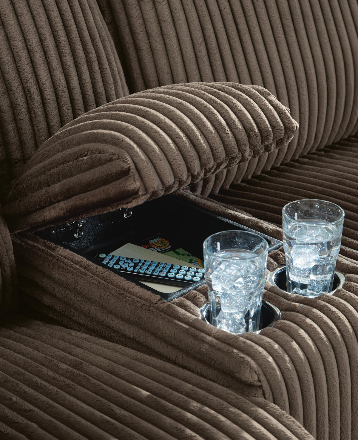 Top Tier 6-Piece Reclining Sectional with Chaise Velvet