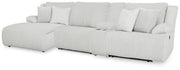 Top Tier 4-Piece Reclining Sectional with Chaise Velvet