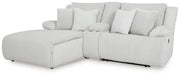 Top Tier 3-Piece Reclining Sectional Sofa with Chaise Velvet