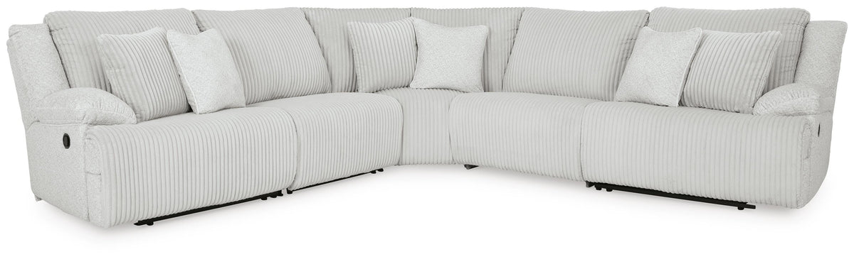 Top Tier 5-Piece Reclining Sectional Velvet