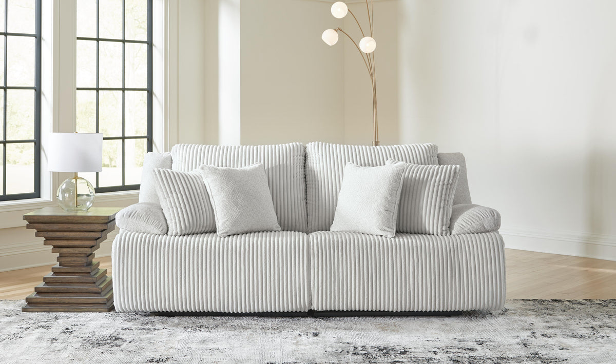Top Tier 2-Piece Reclining Sectional Loveseat Velvet