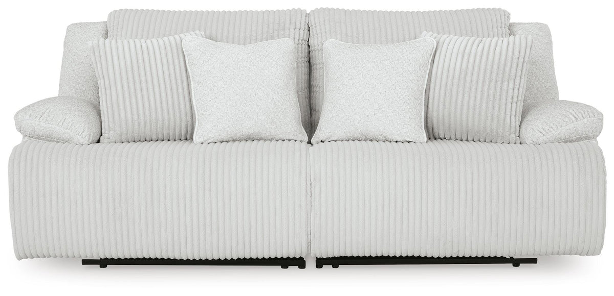 Top Tier 2-Piece Reclining Sectional Loveseat Velvet