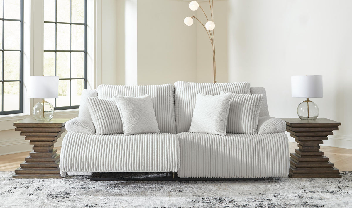 Top Tier 2-Piece Reclining Sectional Loveseat Velvet
