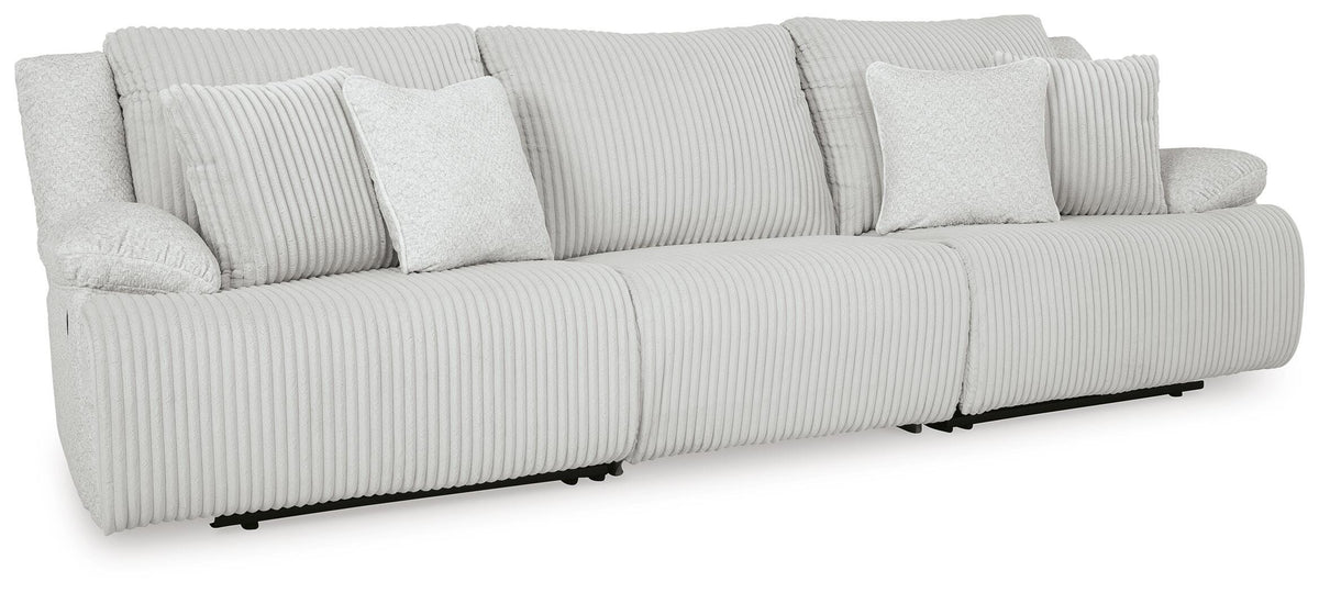 Top Tier 3-Piece Reclining Sectional Sofa Velvet