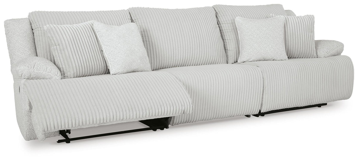 Top Tier 3-Piece Reclining Sectional Sofa Velvet