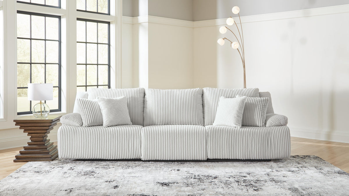 Top Tier 3-Piece Reclining Sectional Sofa Velvet