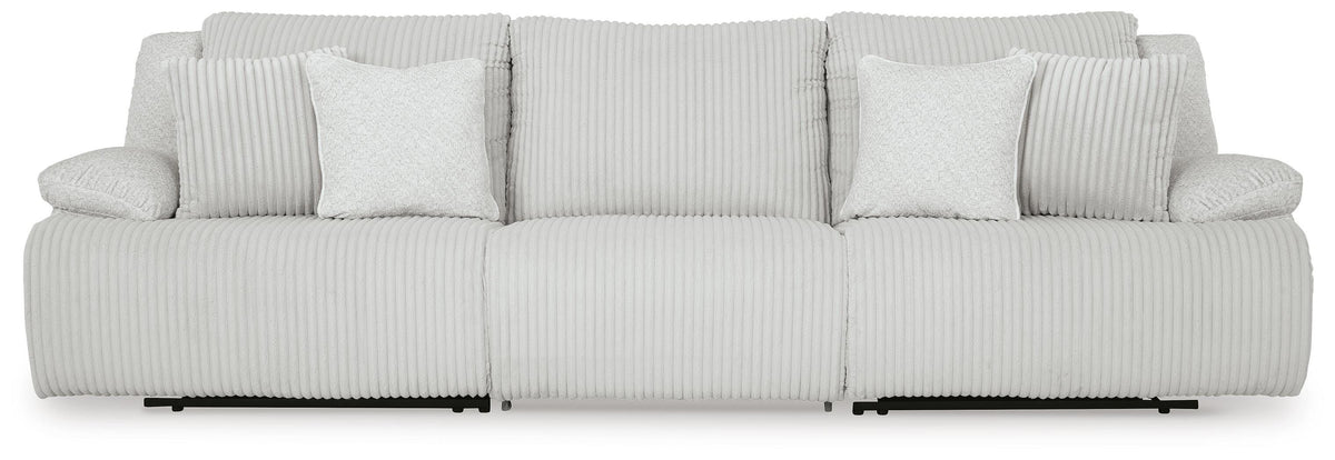 Top Tier 3-Piece Reclining Sectional Sofa Velvet