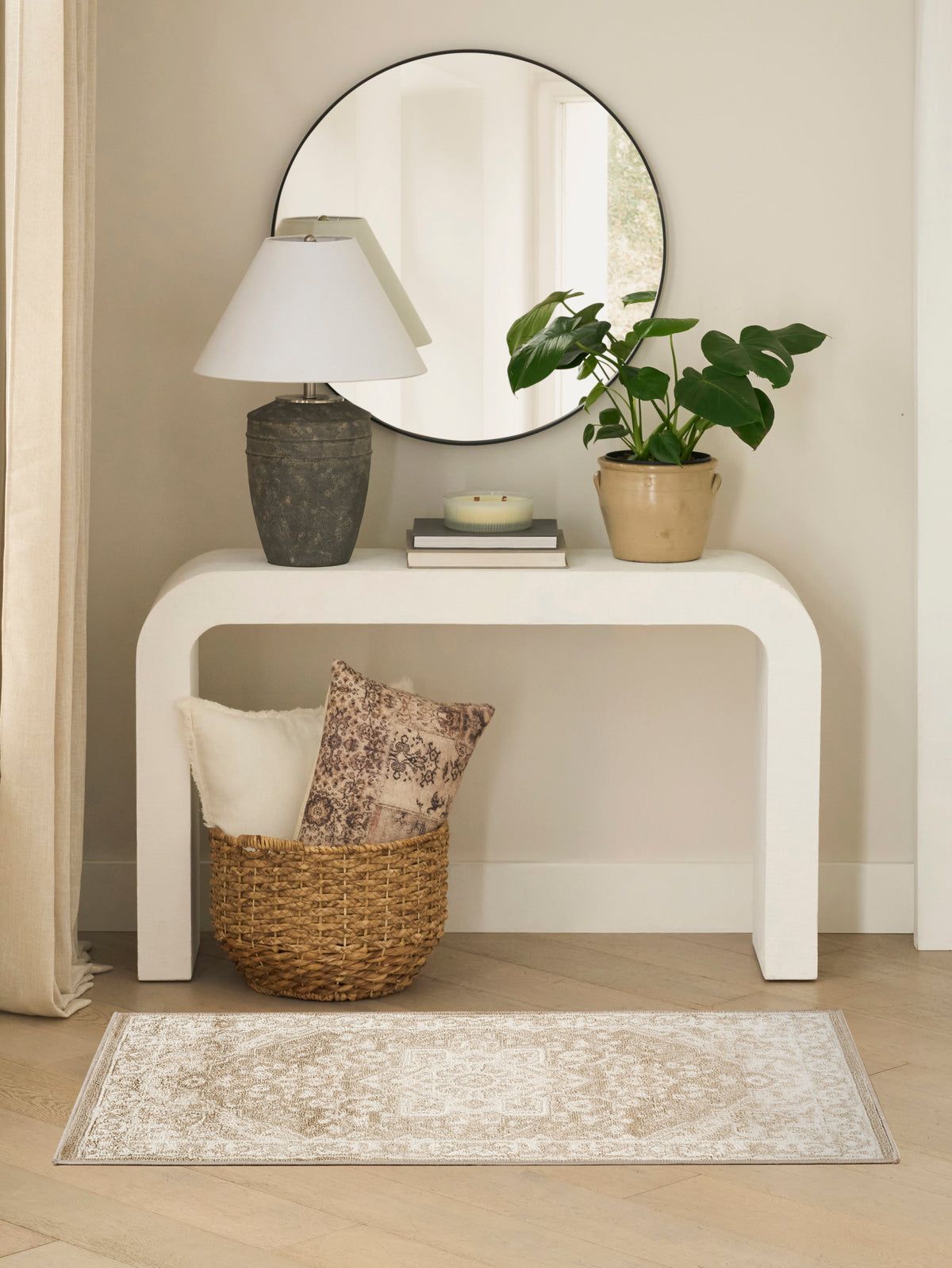 Dekor DEK08 Taupe Ivory Rug - room scene