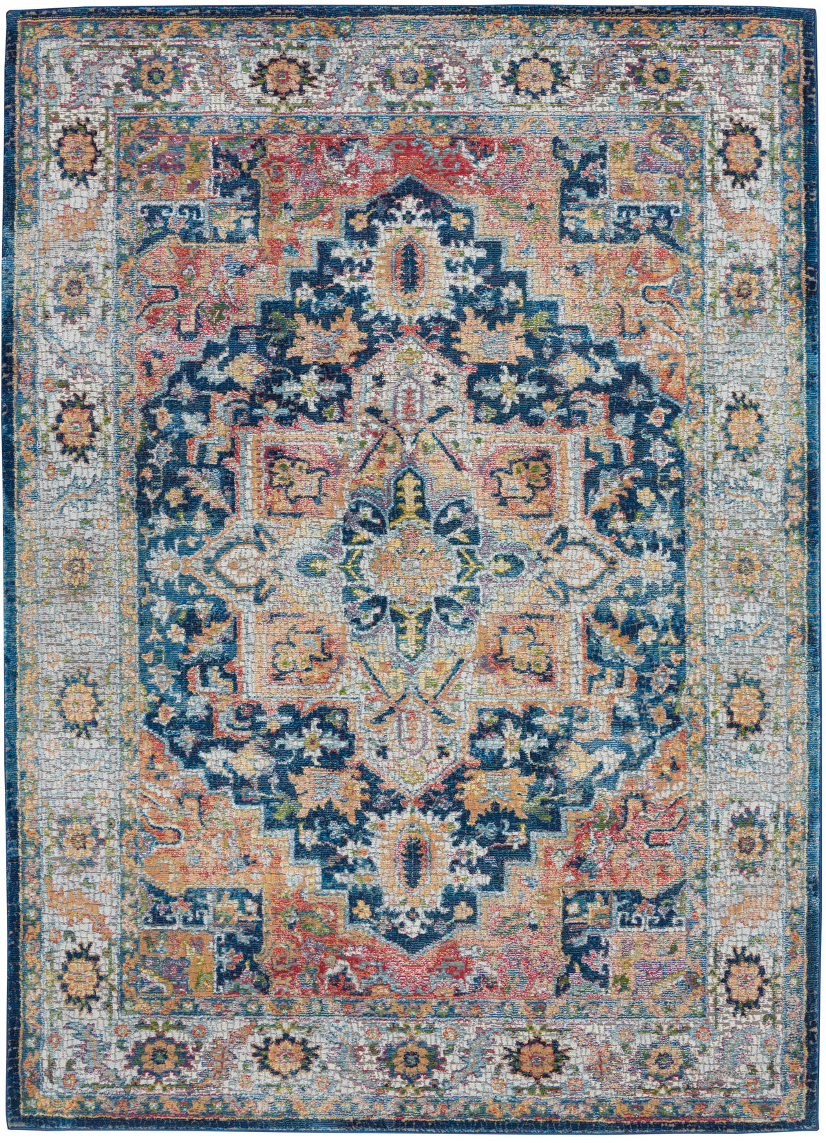 Ankara Global ANR11 Blue Multicolor Rug - Rectangle