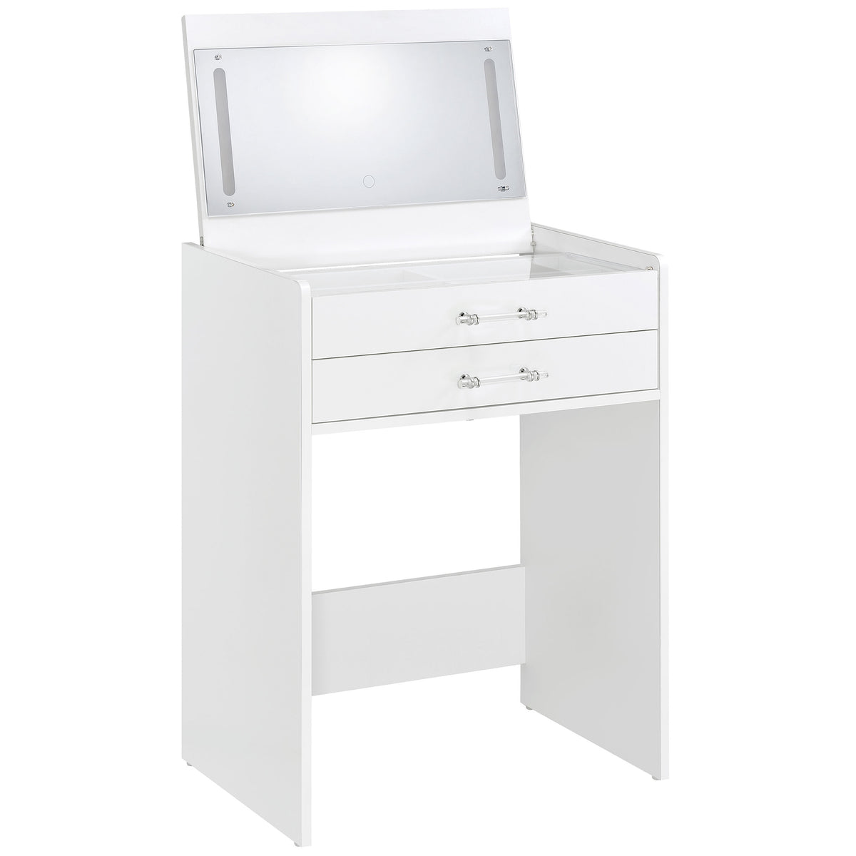 Danbury 3-drawer Makeup Vanity & Stool Set High Gloss - White High Gloss