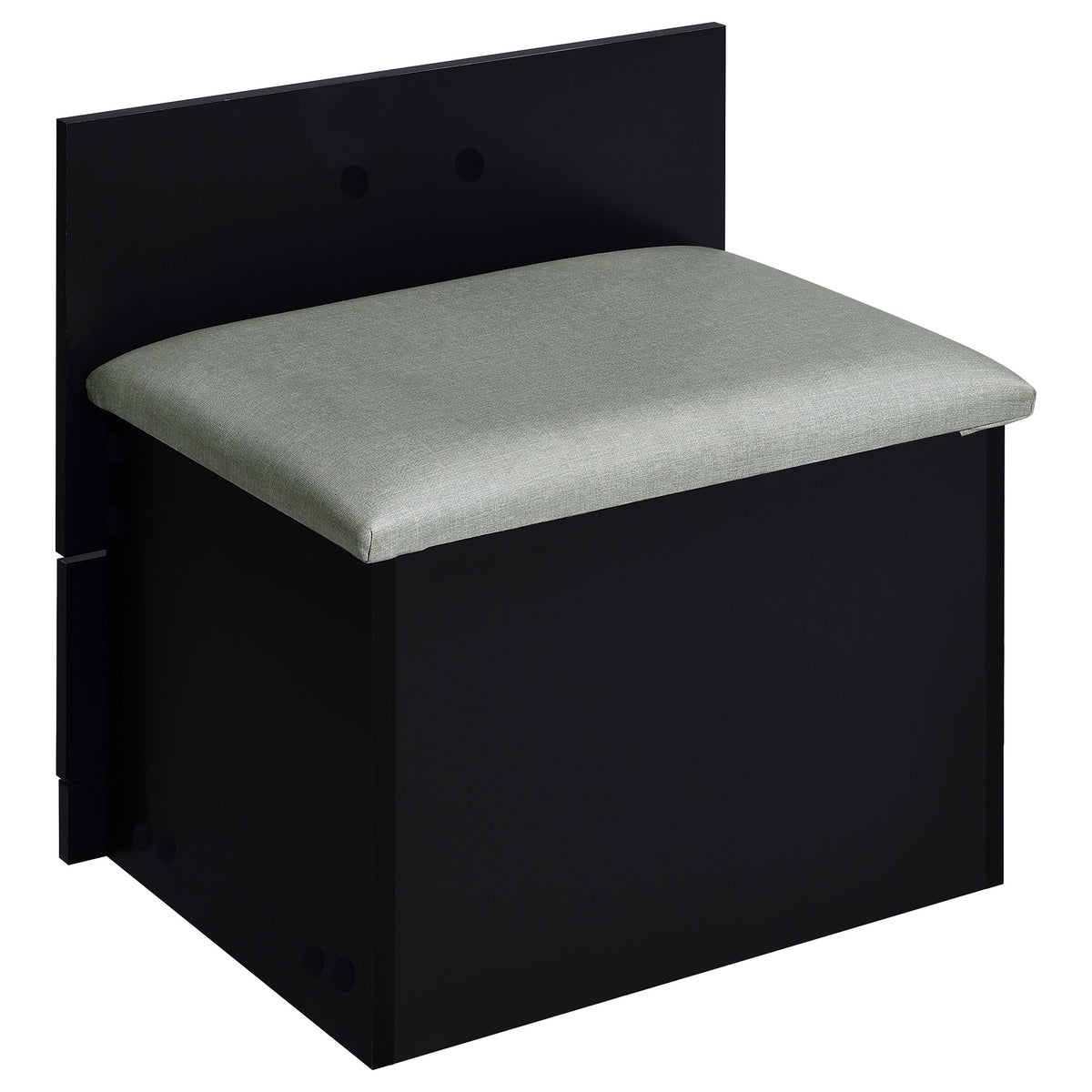 Danbury 3-drawer Makeup Vanity & Stool Set High Gloss - Black High Gloss